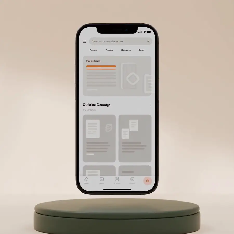 Smartphone mit alter Restaurant-Website, die in drei Phasen zur neuen Website umgebaut wird
